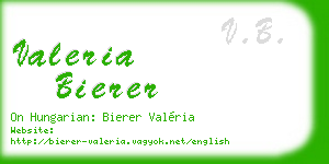valeria bierer business card